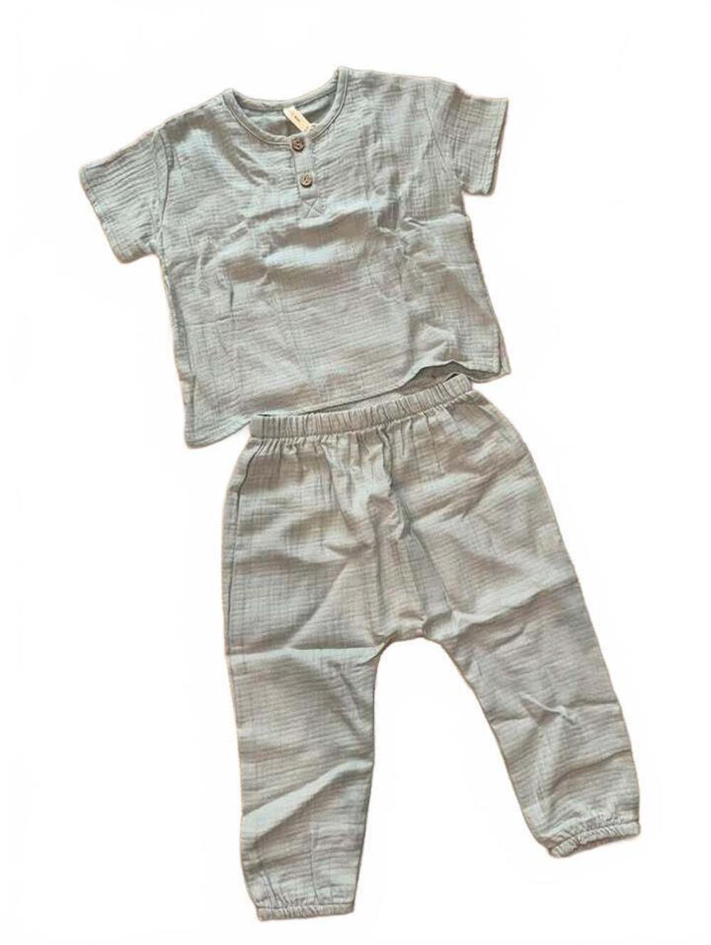 NEW! Quincy Mae Woven Top and Pant Set